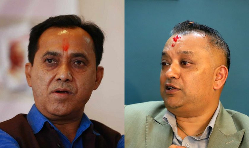 फागुन ४ अघि गगन थापा र विश्वप्रकाश शर्मा सातै प्रदेशमा पुग्ने