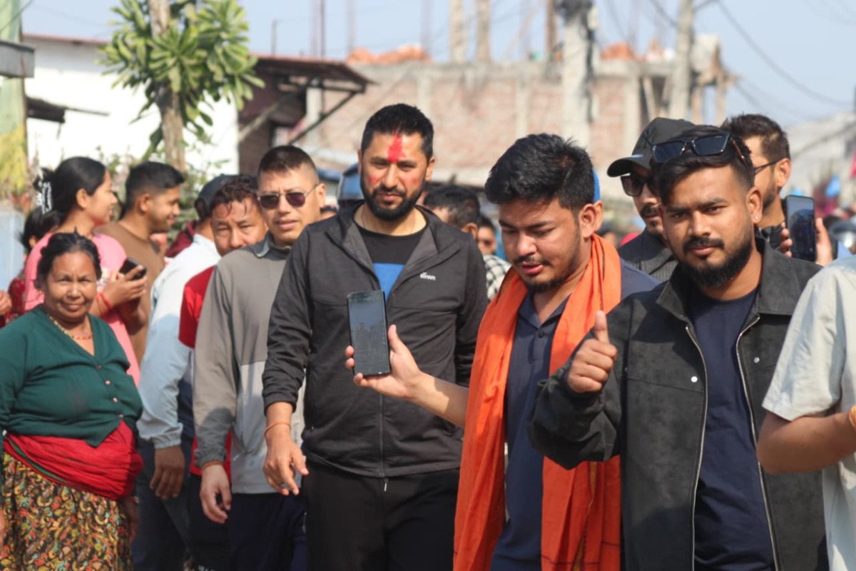 चितवन -२ मा रवि लामिछानेको घरदैलो कार्यक्रम