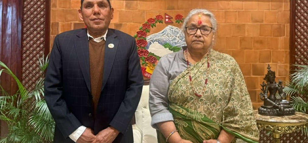प्रधानमन्त्री कार्की र राष्ट्रियसभाका अध्यक्षबिच शिष्टाचार भेटवार्ता