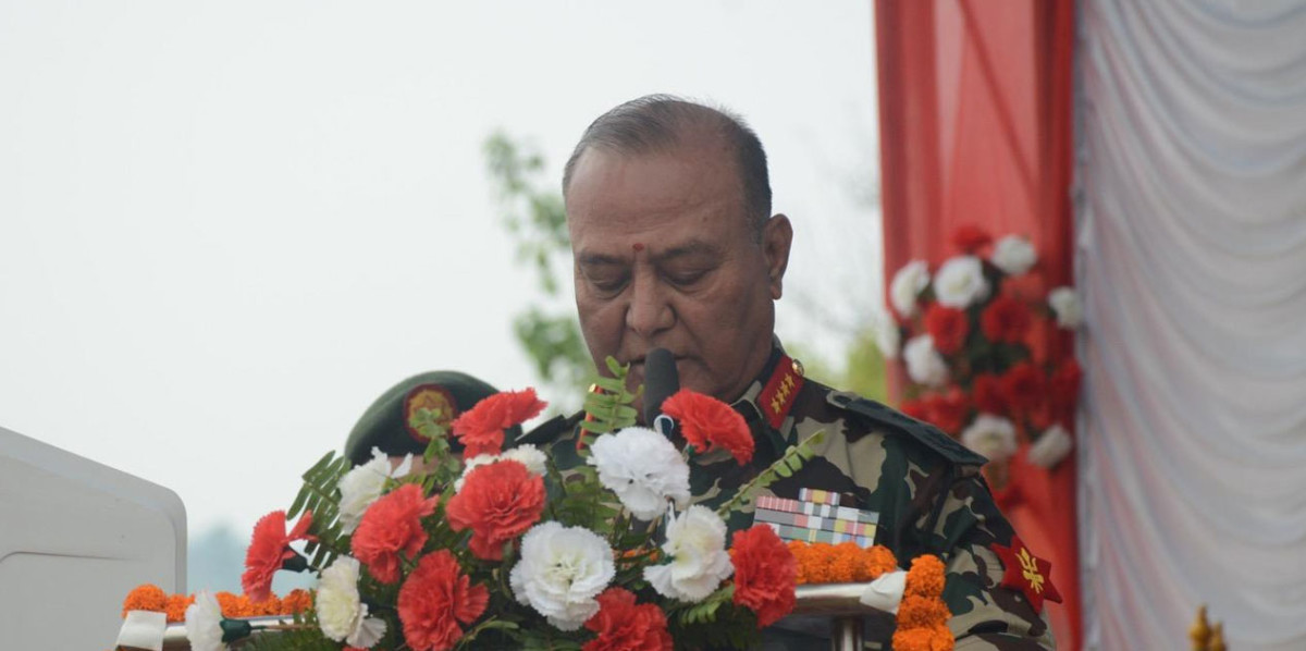 राष्ट्रिय एकता कायम राख्न नेपाली सेना सदैव अग्रसर छ : प्रधानसेनापति सिग्देल
