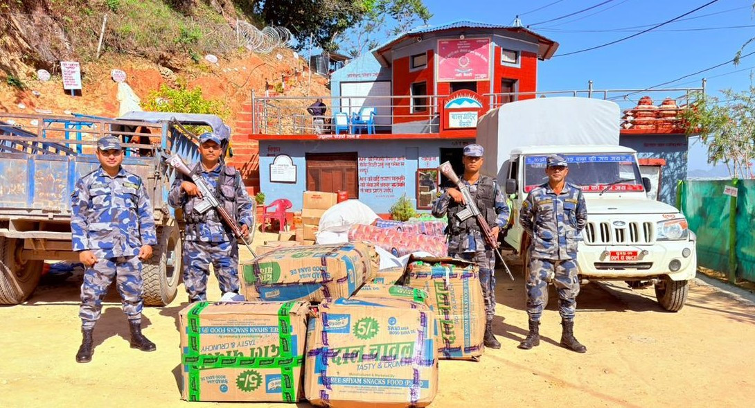 बैतडीमा २१ लाखभन्दा बढी भन्सार छलीका सामान बरामद