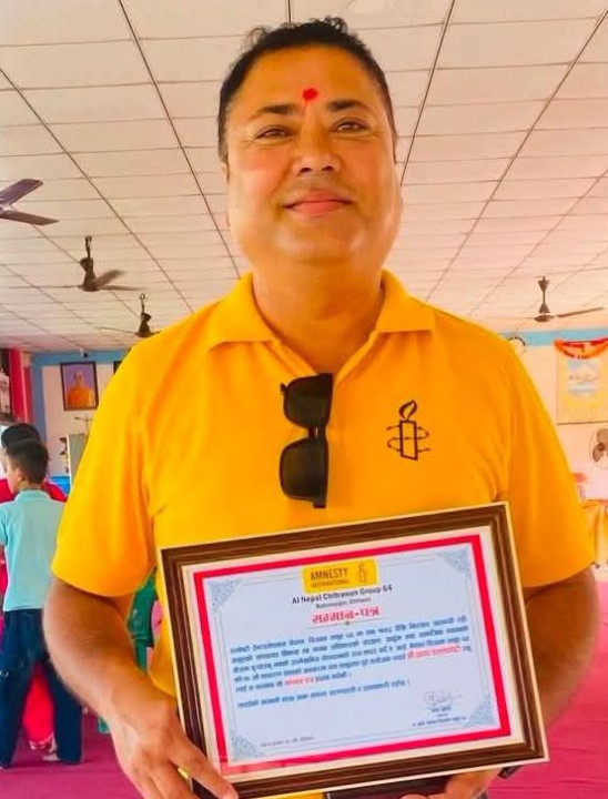 मानवअधिकार र सामाजिक सेवामा योगदान पुर्‍याएको भन्दै प्रताप डल्लाकोटी सम्मानित